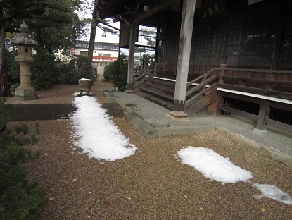 １２月雪